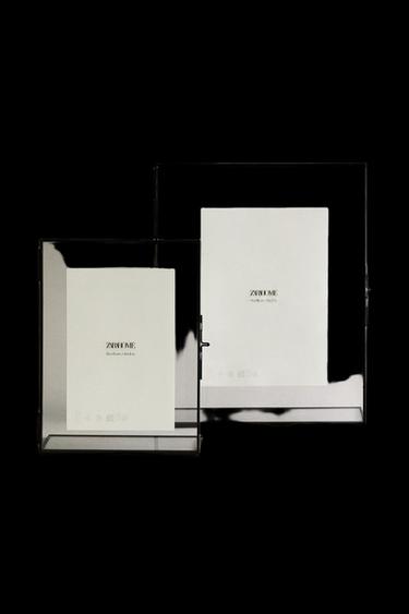 Zara RECTANGULAR STRUCTURE PHOTO FRAME - Black - Image 0