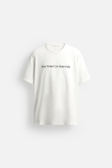 Zara NEW YORK CITY SERENADE BY BRUCE SPRINGSTEEN T-SHIRT - White