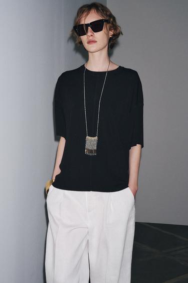 GORPUTZ OVERSIZE PUNTU LISOA - Beltza, Zara-rena - Irudia 0