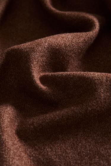 Zara FRINGED THROW - 淺桃紅色