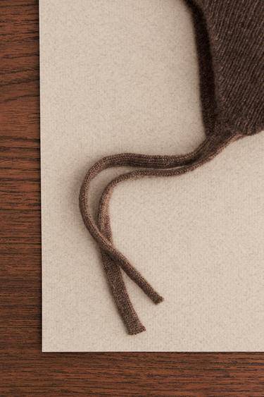 ZARA TIMELESS - 100% CASHMERE BONNET - Brown by Zara - Image 1