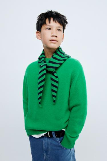 STORIESZ - 100% CASHMERE KNIT SWEATER — Green 1