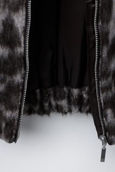 ANIMAL PRINT BOMBER JACKET - Leopard / Grey by Zara - Image 7