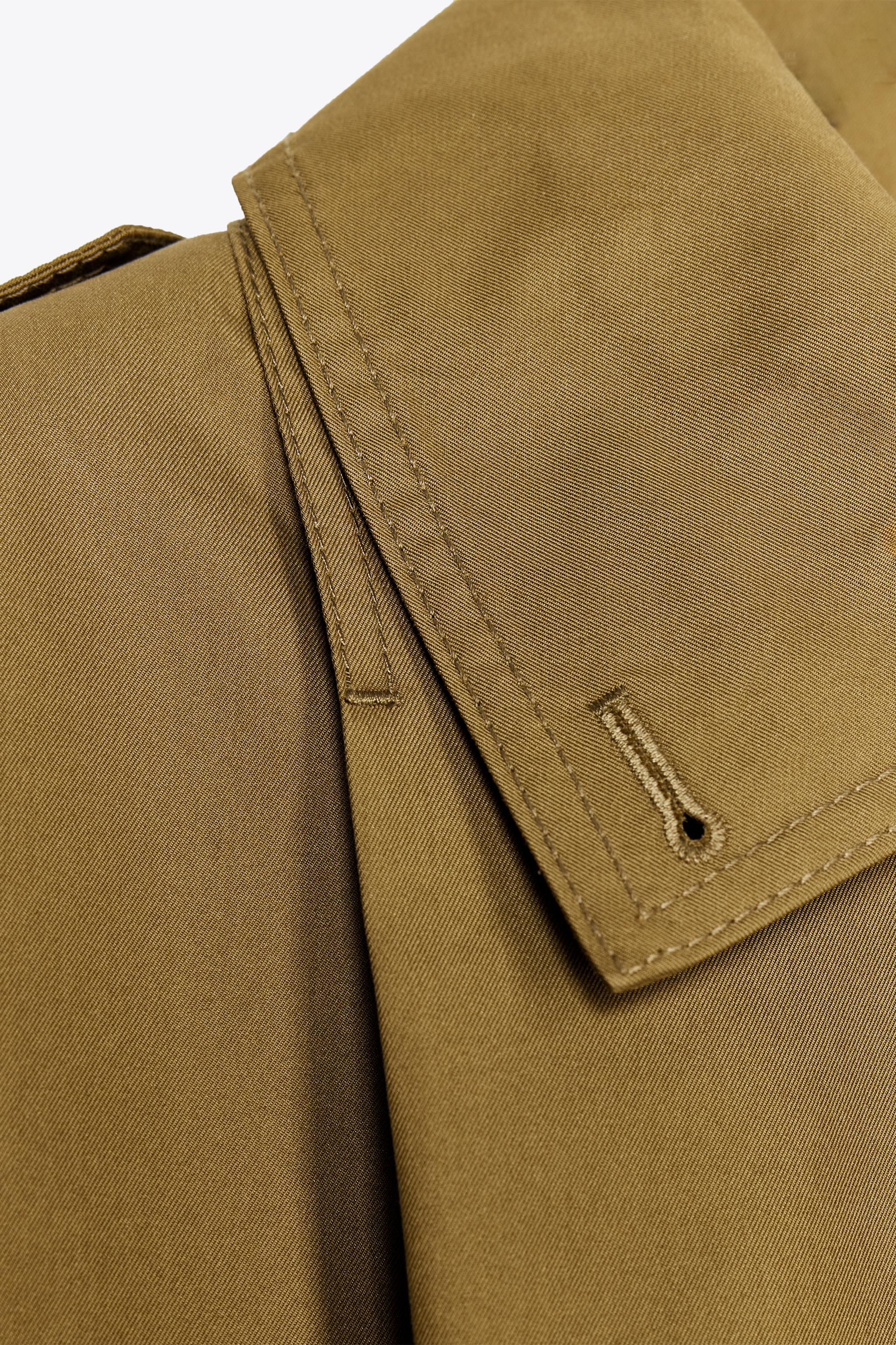 ZARA プリーツジャケット ZW COLLECTION 3194/545 ZW COLLECTION PLEATED JACKET - Olive green | ZARA United States