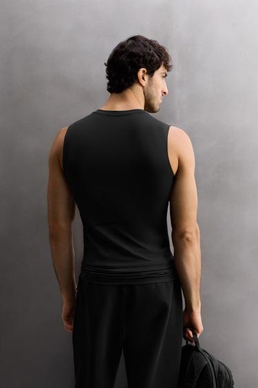 COMPRESSION TANK TOP - Black by Zara - Image 2