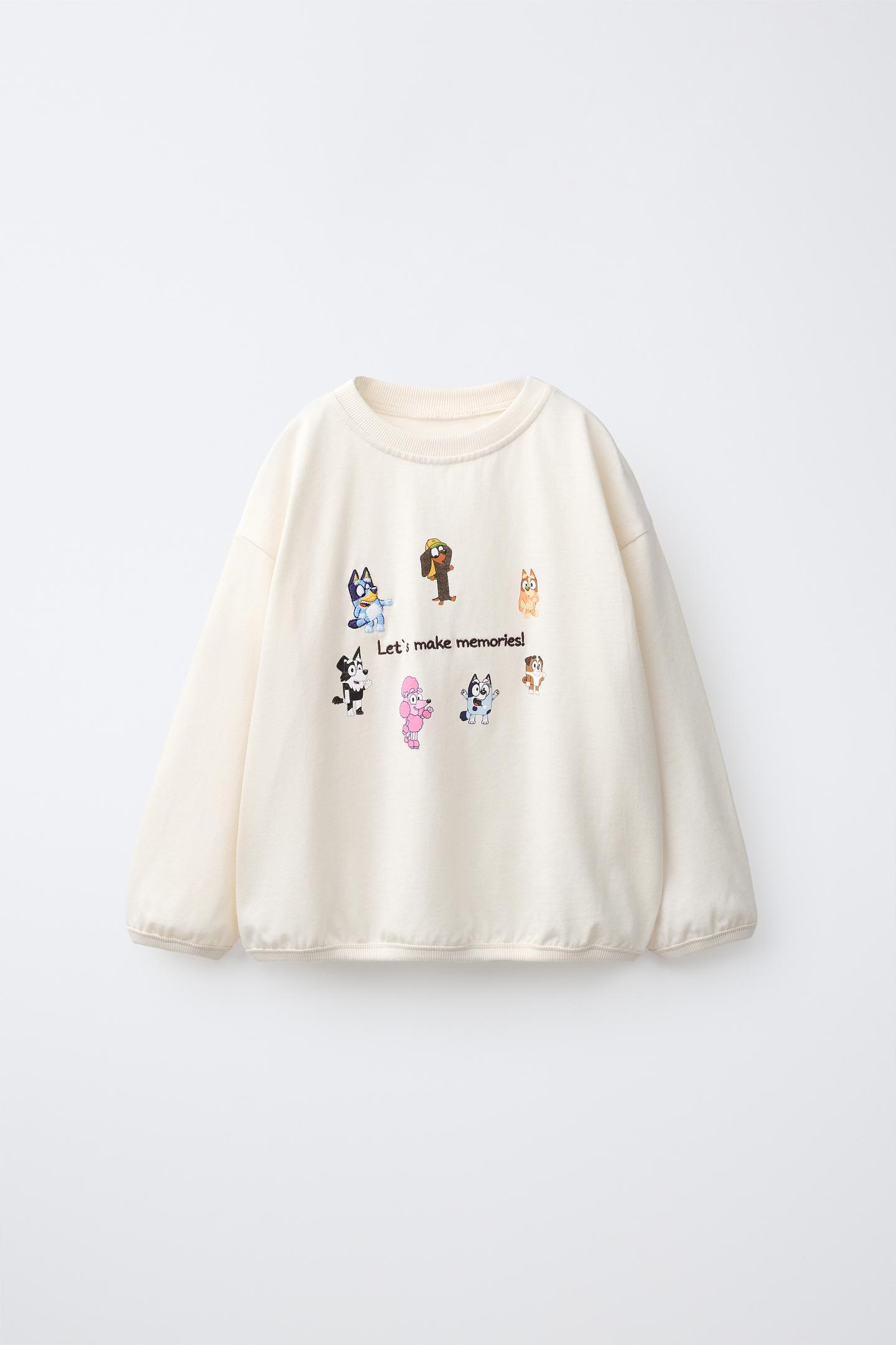 Детская футболка Zara Bluey © Ludo Studio Print, цвет: Экрю