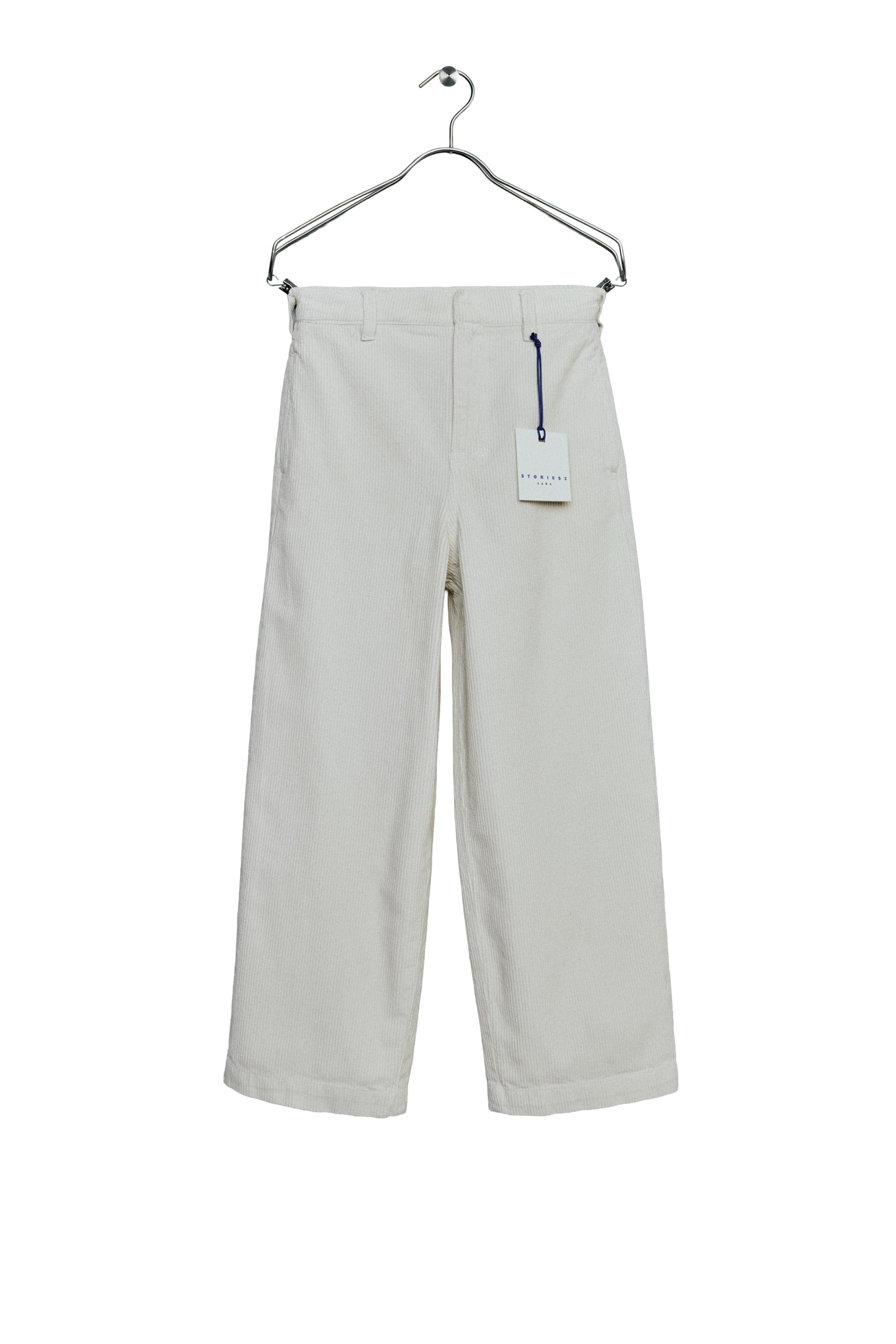 STORIESZ - RELAXED CORDUROY PANTS WITH CUFFED HEM