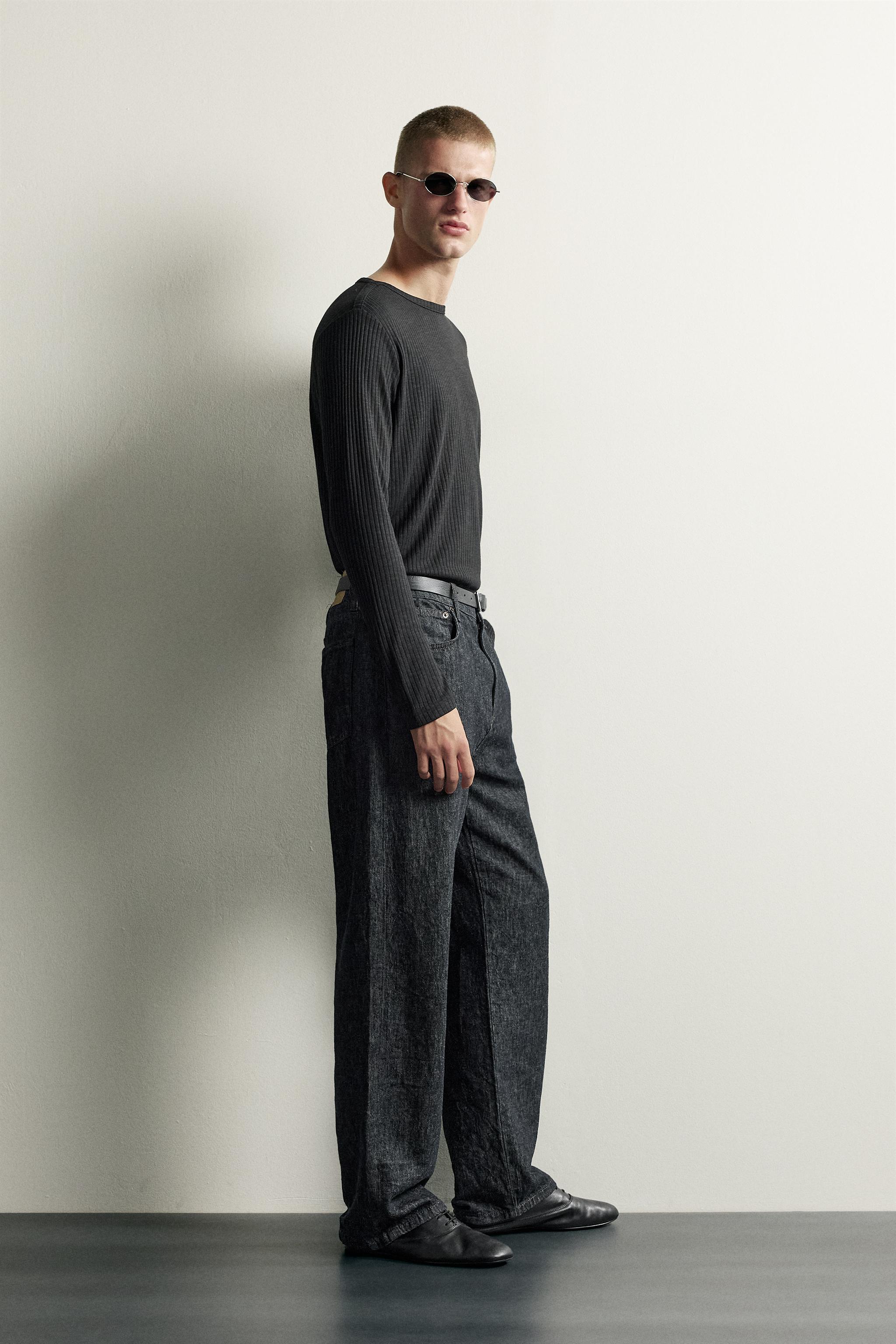RELAXED FIT RIBBED T-SHIRT