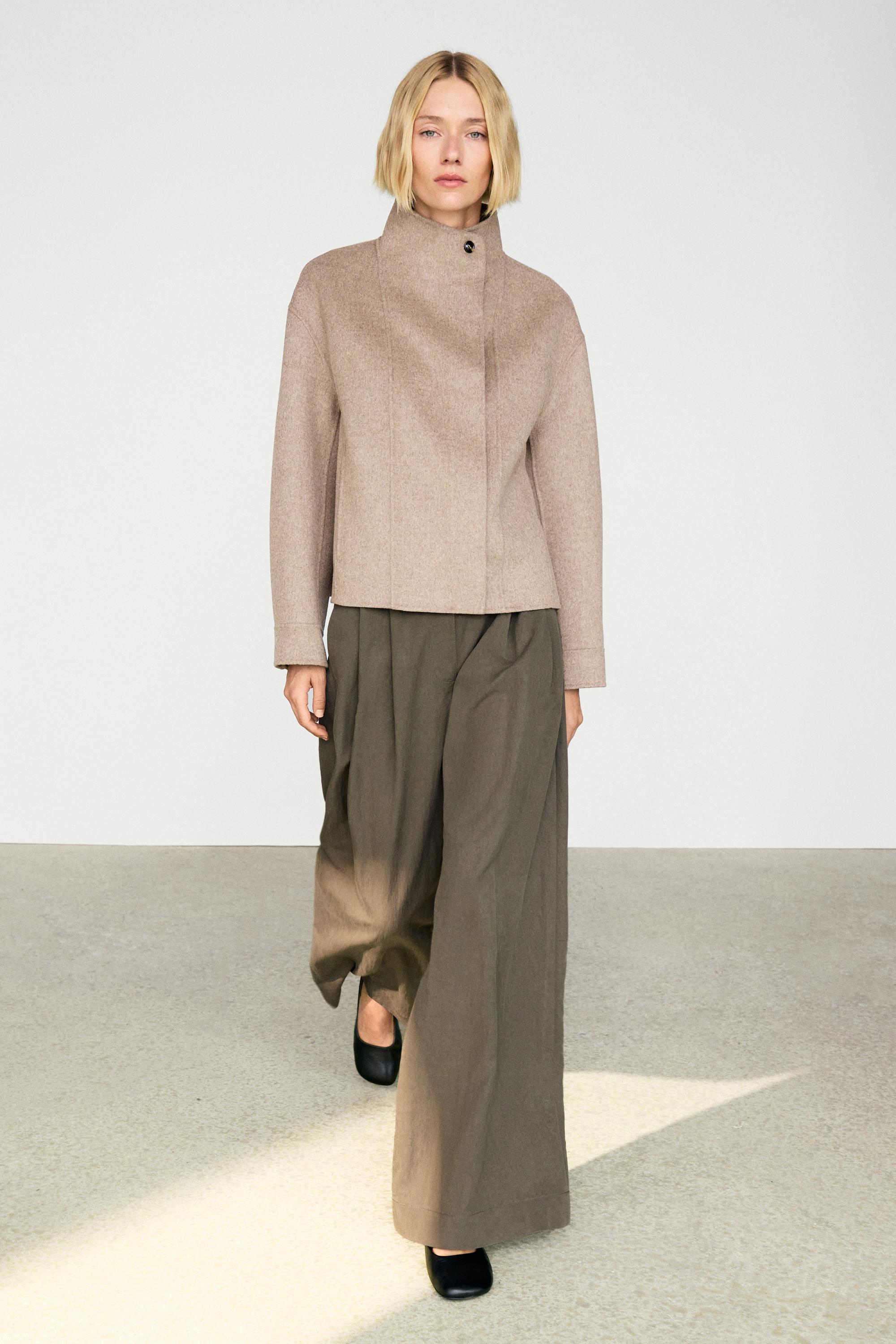 Short wool-blend jacket - 211 | ZARA Canada