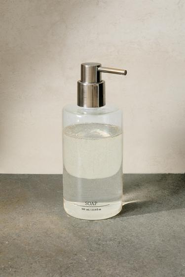 BOROSILICATE GLASS SOAP DISPENSER WITH SLOGAN -  by Zara - Image 5