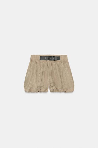 SHORT BOULE AVEC BOUCLE - Sable de Zara - Image 7