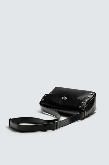 CROSSBODY BAG WITH METAL DETAIL - Black by Zara - Image 1