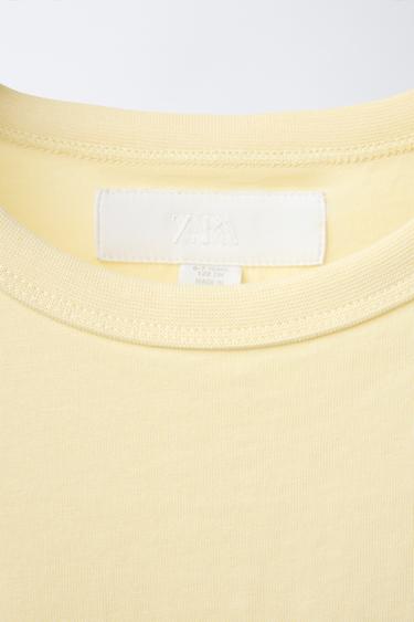 LOGO SLEEVELESS T-SHIRT - Yellow by Zara - Image 2