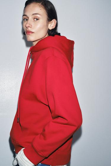 OVERSIZE HOODIE - Red de Zara - Image 3