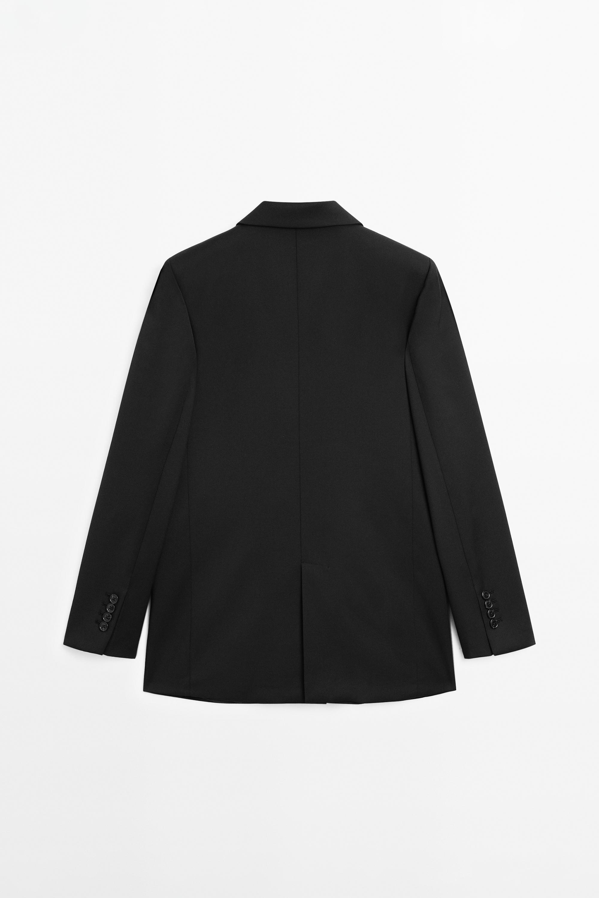 100% extra fine wool two-button blazer