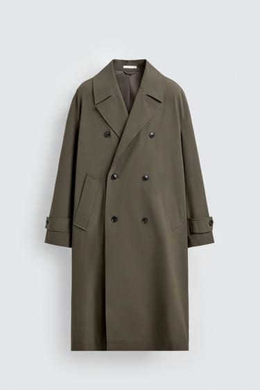 TRENCH FLUIDO OVERSIZE FIT - Gris topo de Zara