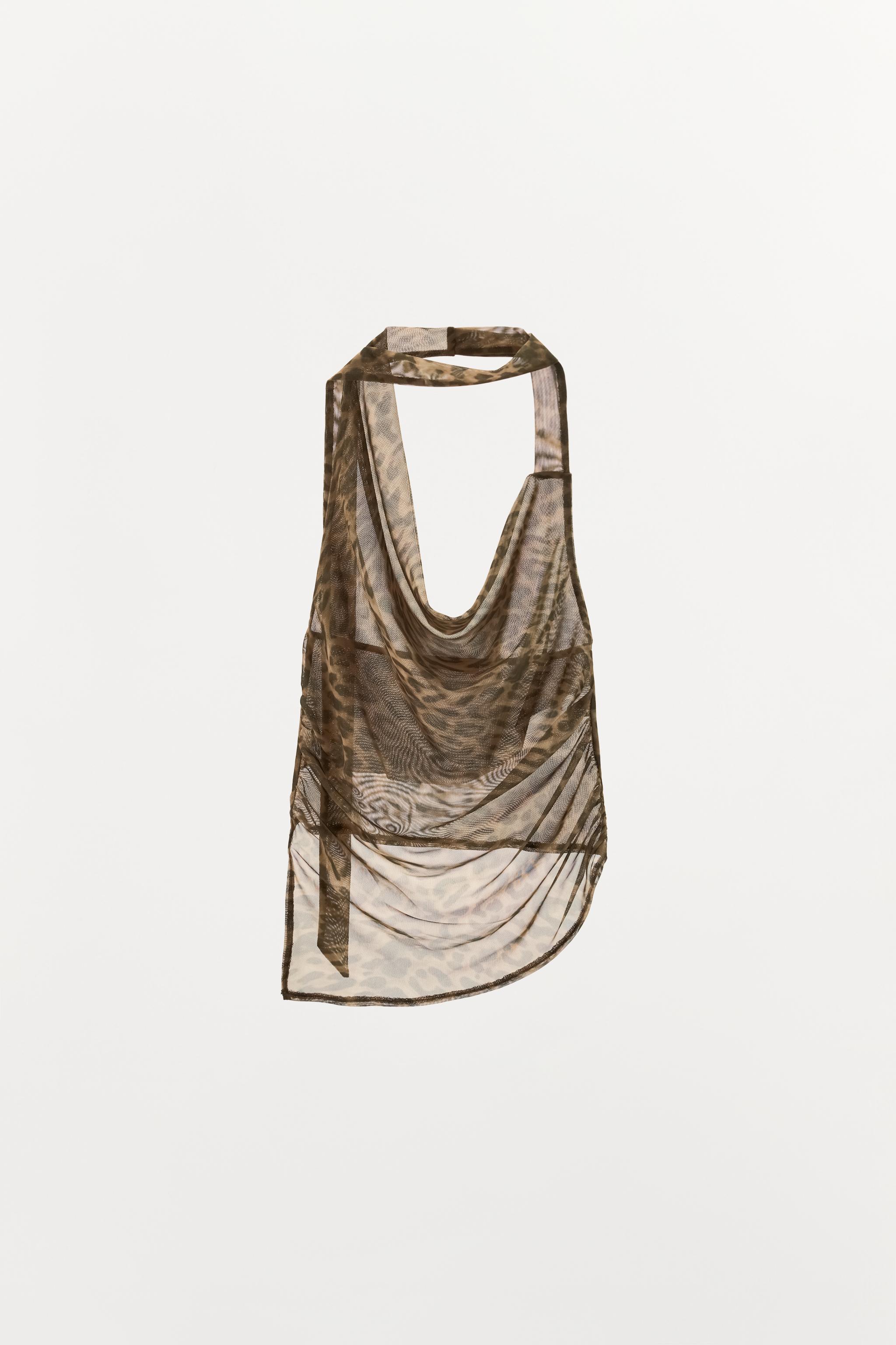 TOP HALTER EN TULLE