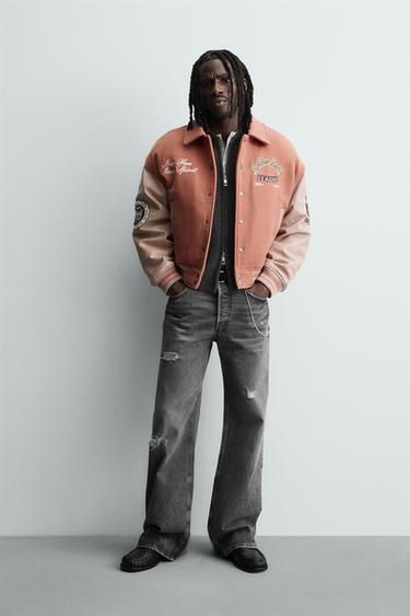 PATCHED QUILTED BOMBER JACKET - Pastel pink by Zara - Image 0