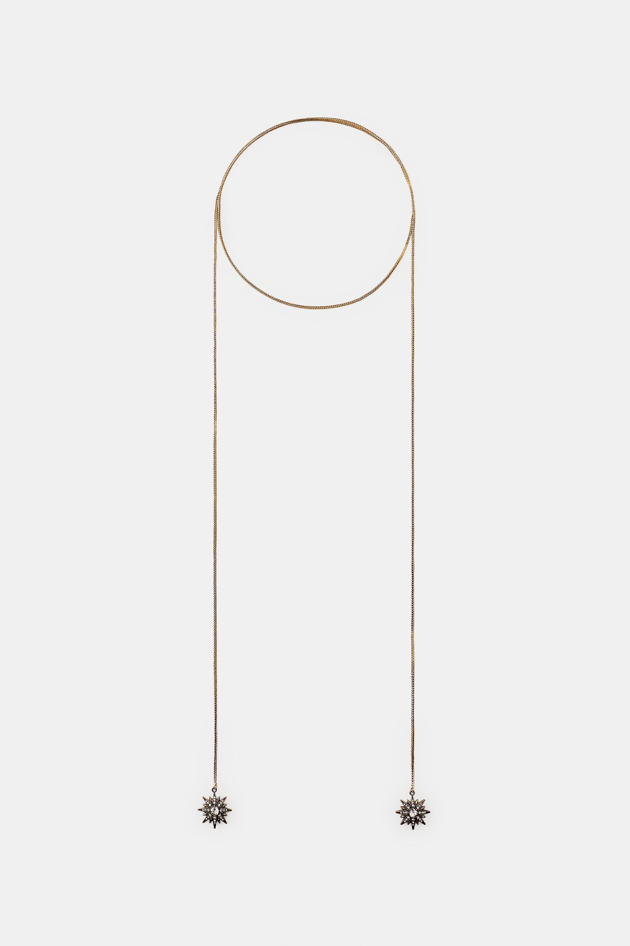 LONG CHAIN STAR NECKLACE