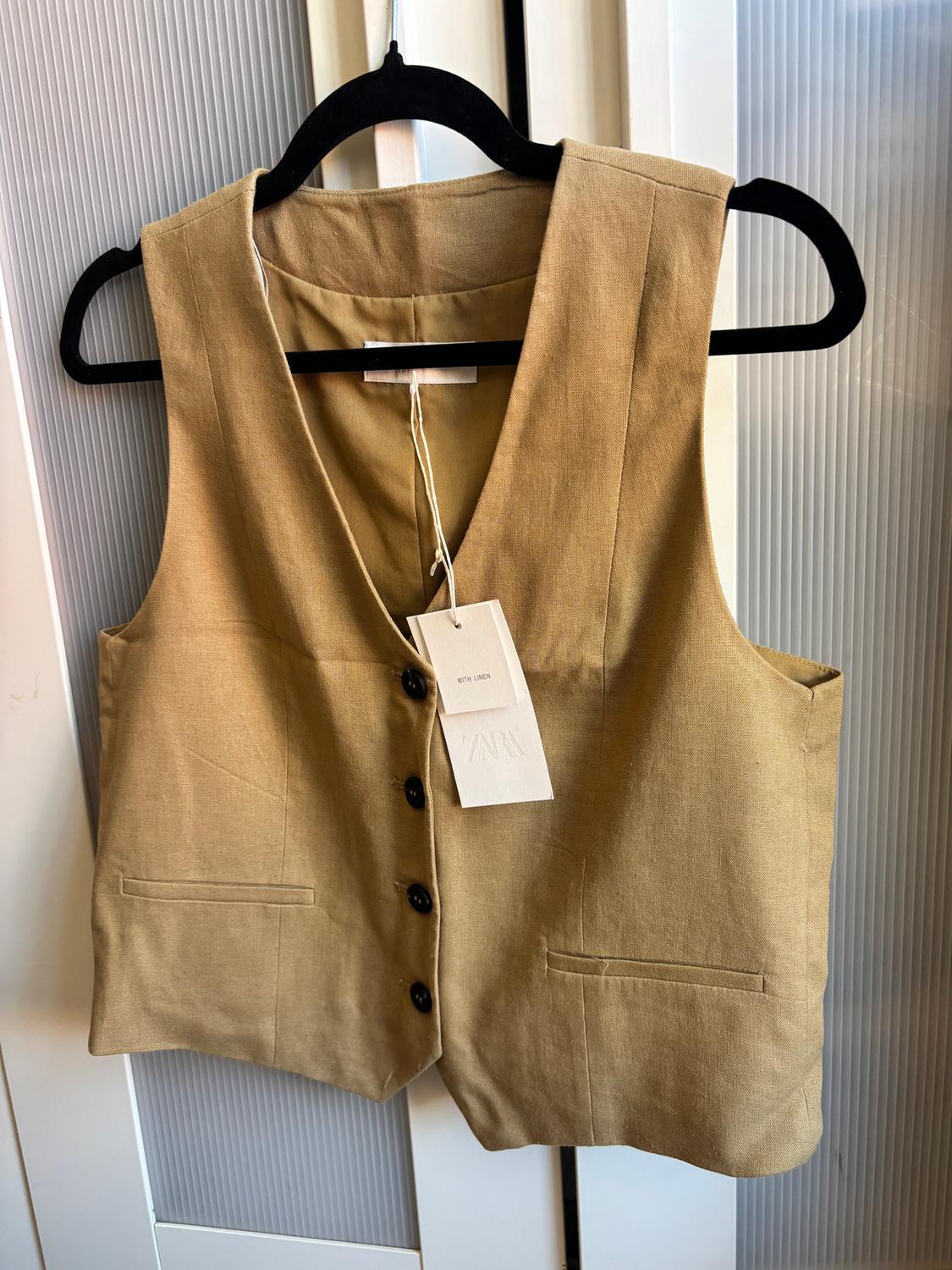 TAILORED LINEN BLEND WAISTCOAT - Image 7