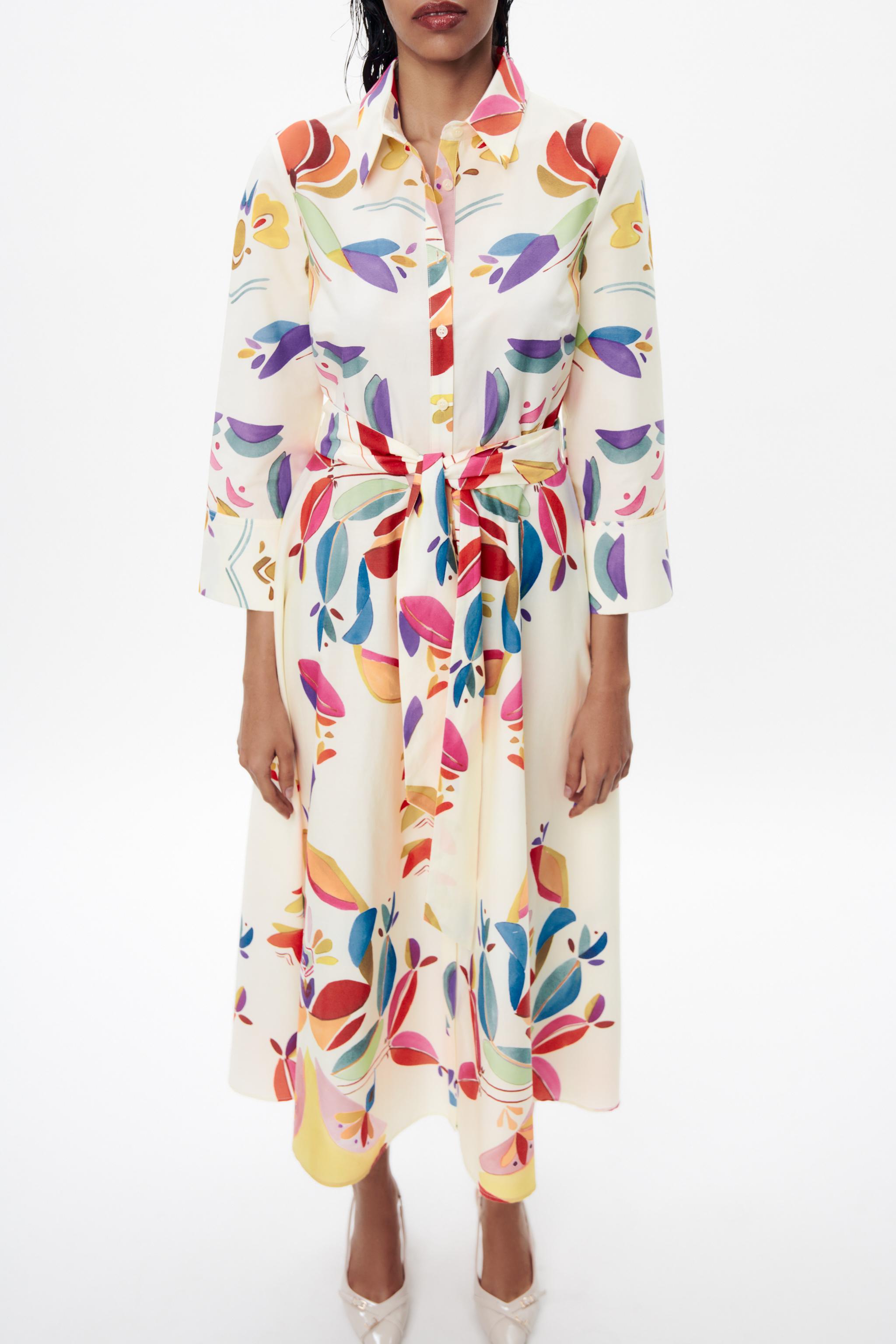 Silk shirt outlet dress zara