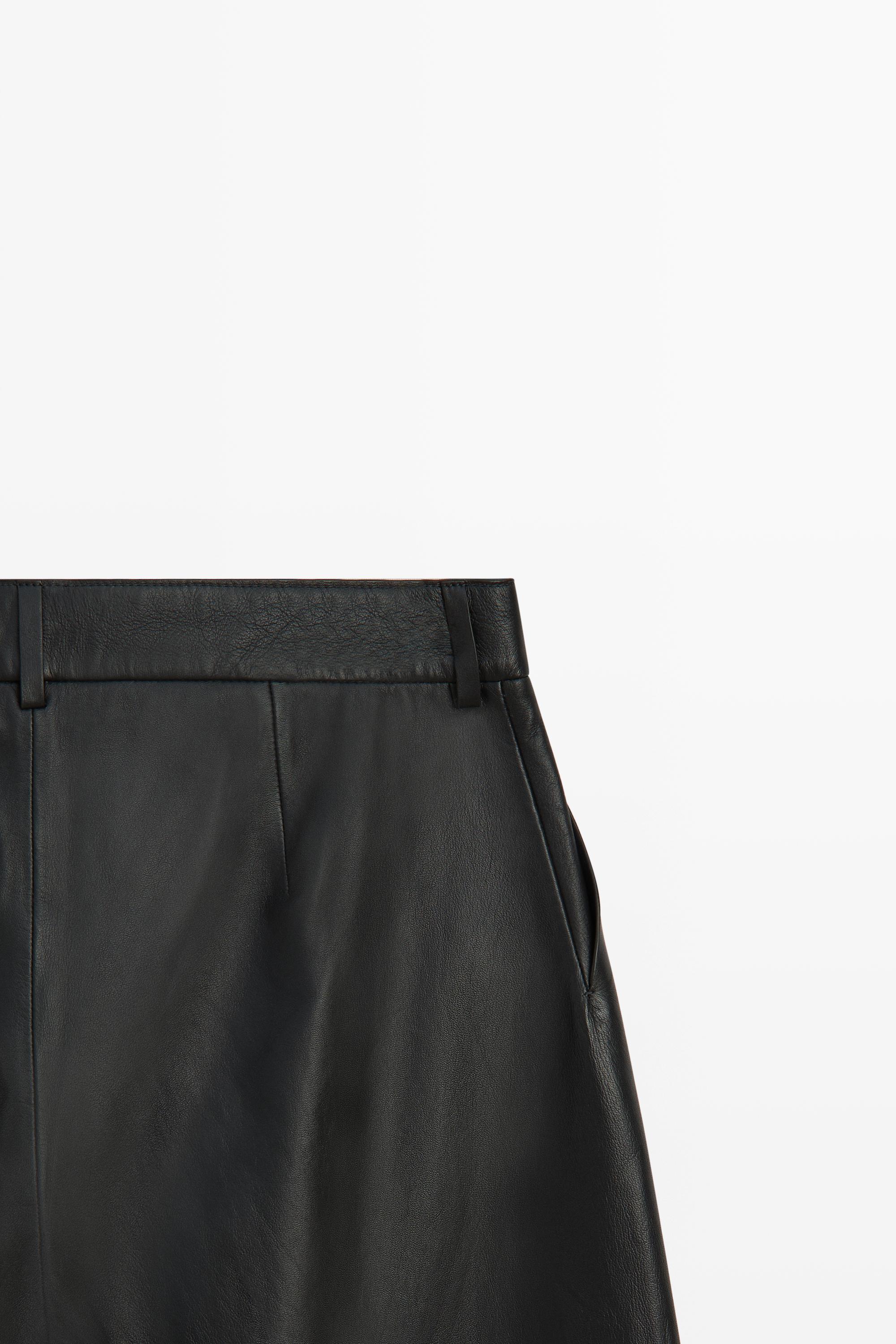 Nappa leather barrel fit pants - LIMITED EDITION