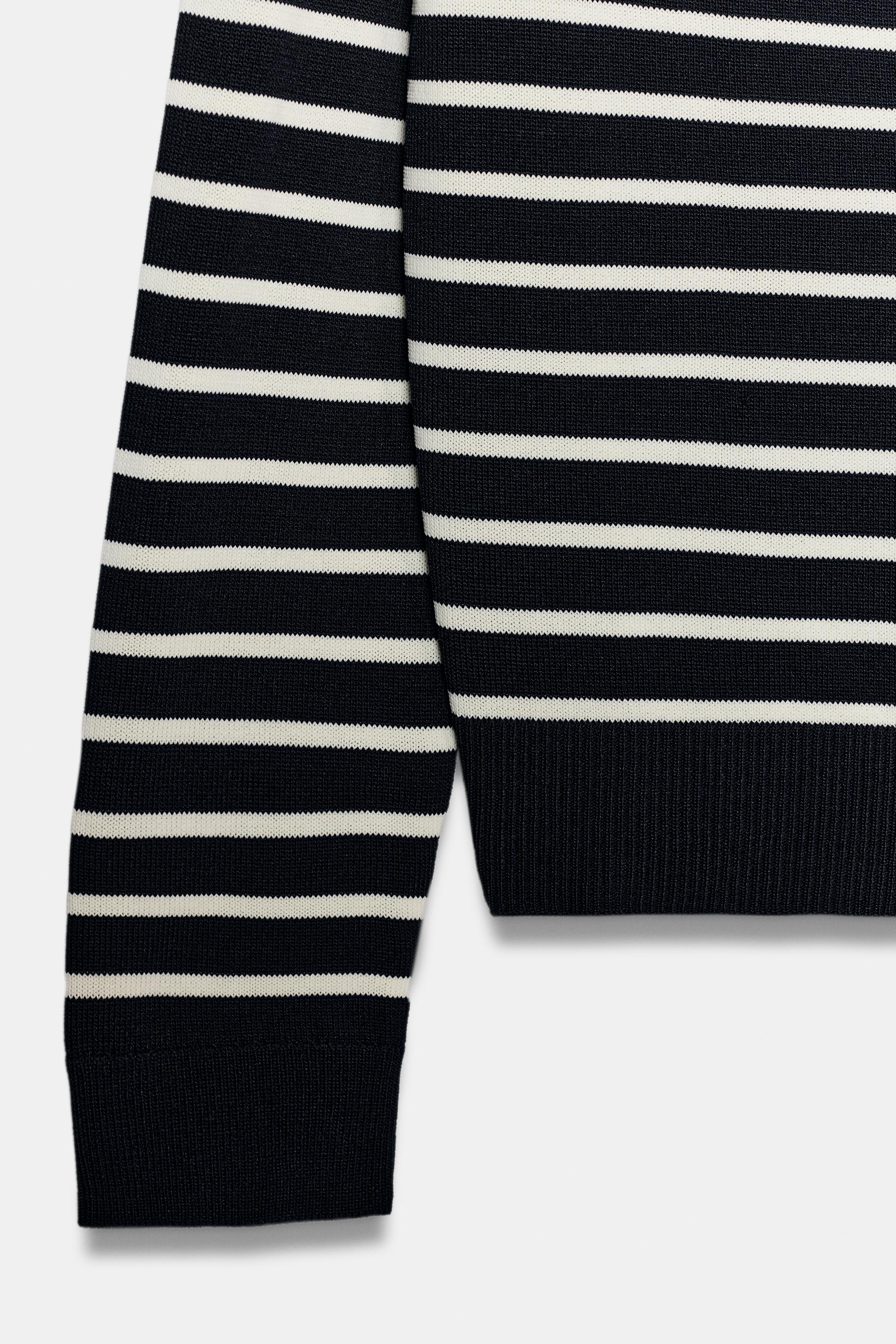 GILET EN MAILLE RAYÉ