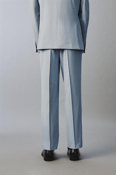 PANTALON DE COSTUME SLIM FIT - Bleu ciel de Zara - Image 2