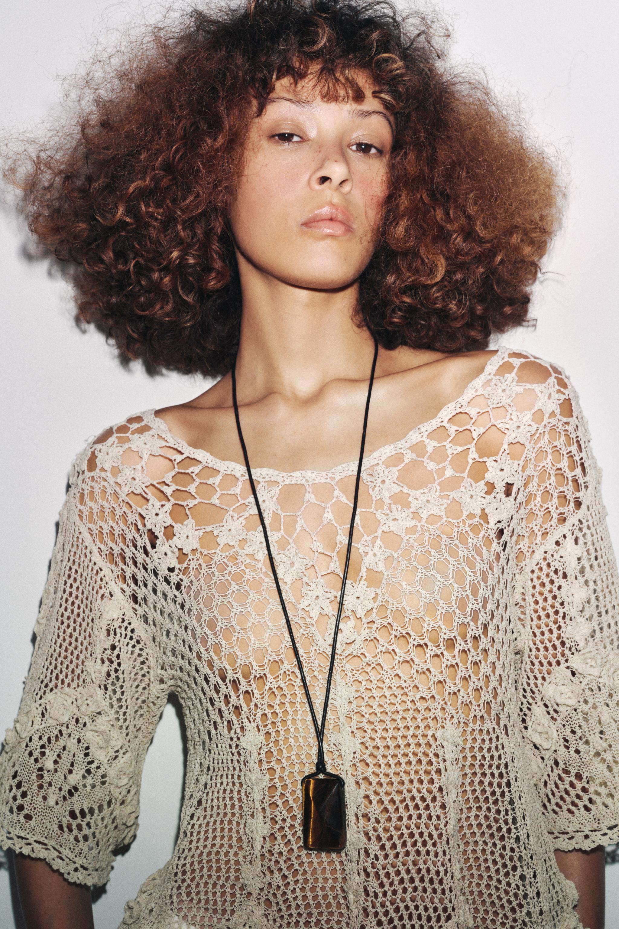 COLLIER LACET CUIR PIERRE