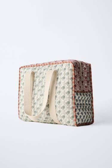 FLORAL CHANGING BAG - Ecru White by Zara - Image 1