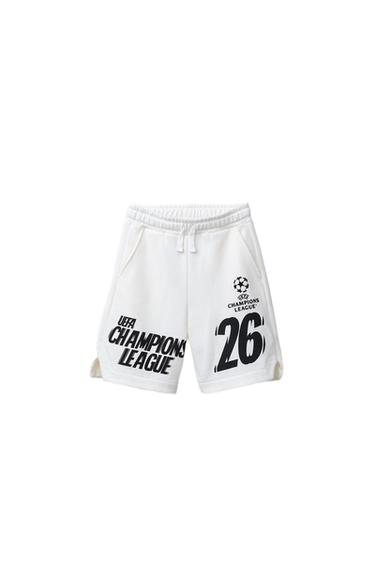 برمودا بارزة UEFA CHAMPIONS LEAGUE ® - أبيض الخاص بـ Zara