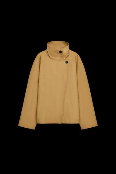 KURZER MINIMALISTISCHER TRENCHCOAT ZW COLLECTION - Karamell von Zara - Bild 0