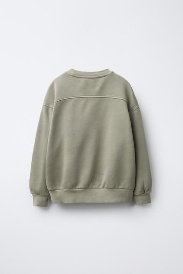 GARMENT-DYED SWEATSHIRT AND JOGGERS SET - Beige by Zara - Image 2