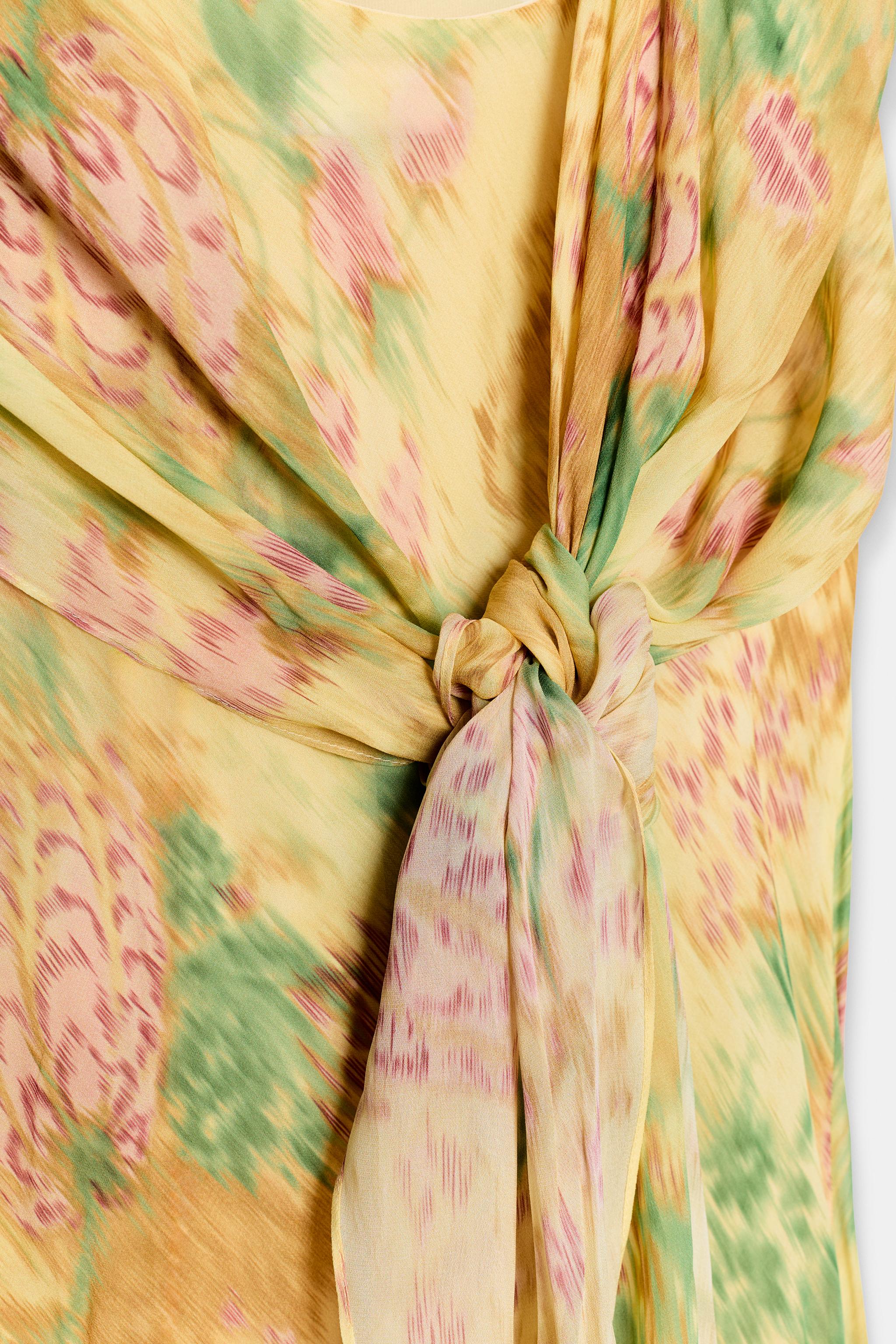 ZW COLLECTION PRINTED BOW DRESS