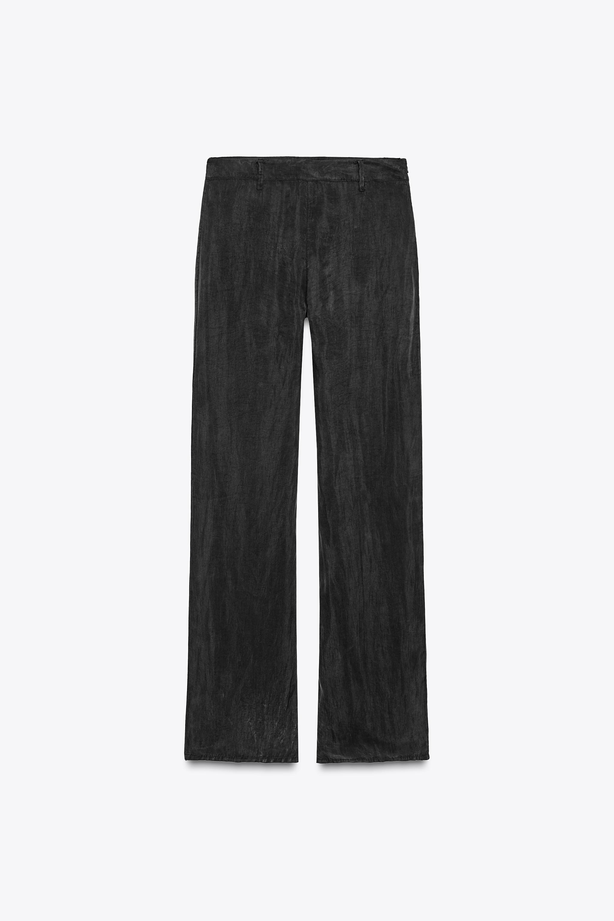 フルイドストレートパンツ - ブラック | ZARA Japan / 日本