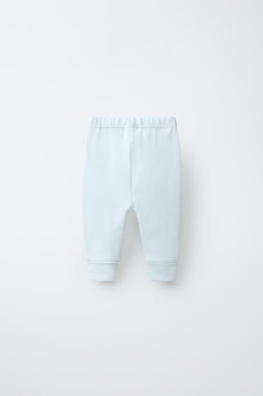 LOT DE TROIS LEGGINGS CÔTELÉS - Vert d'eau de Zara - Image 2