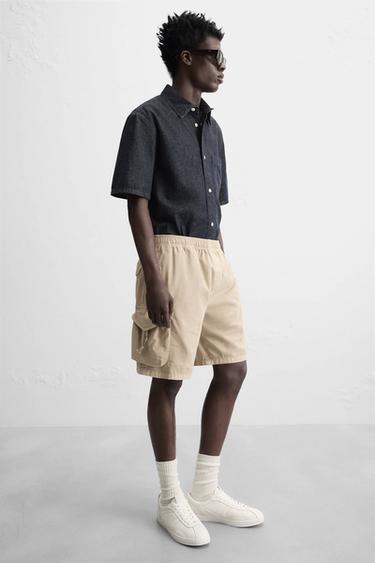 BERMUDA CARGO RELAXED FIT - vert kaki-moyen de Zara - Image 5