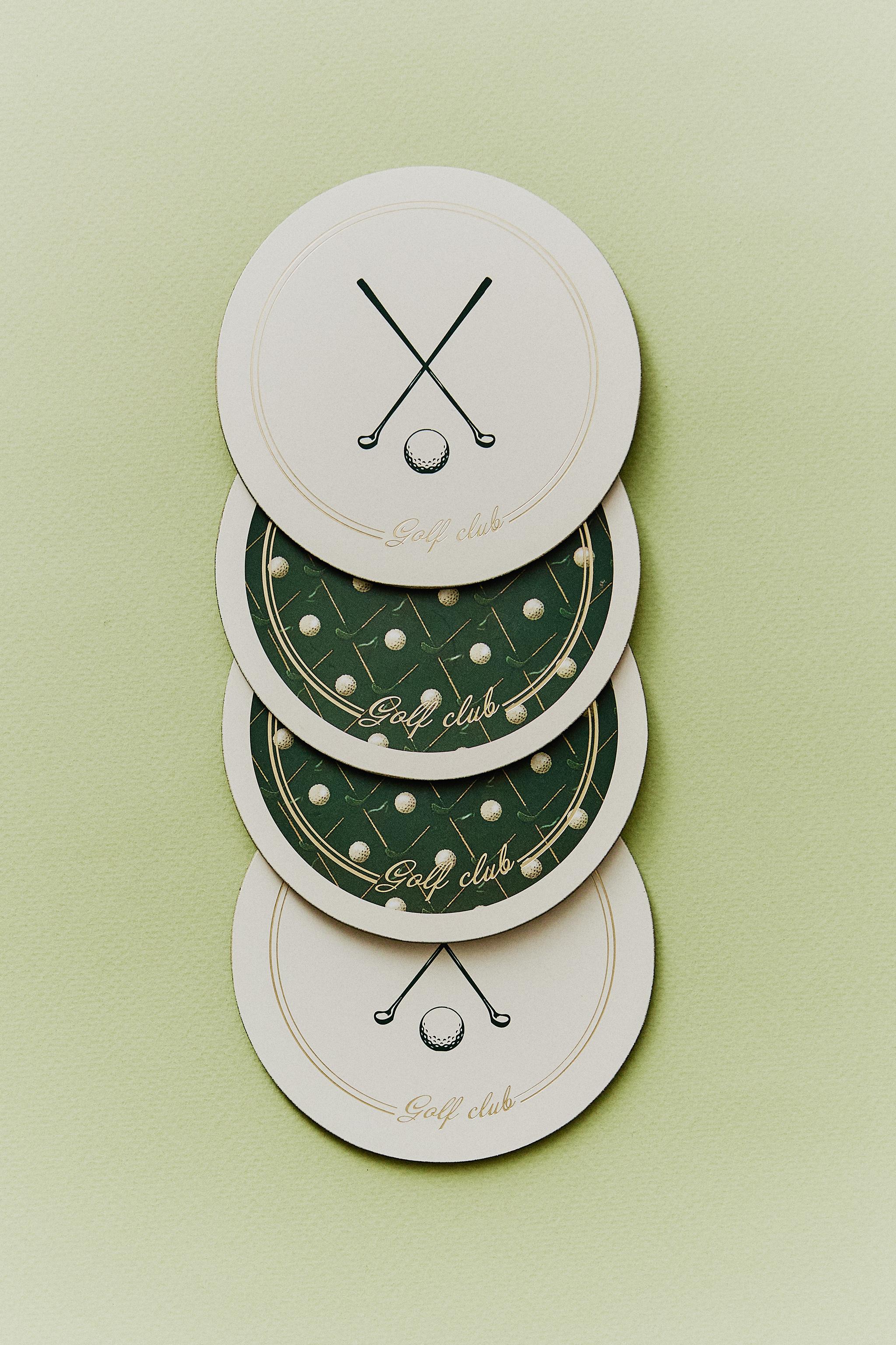 PACK OF GOLF CORK COASTERS (PACK OF 4)