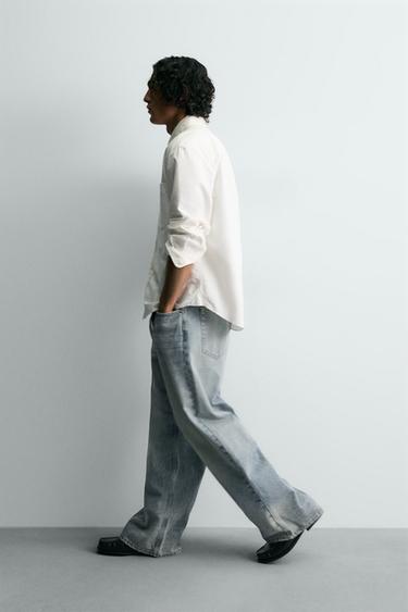 RIPPED BAGGY FIT JEANS - Blue by Zara - Image 5
