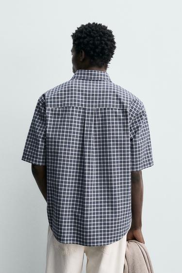 CHEMISE À CARREAUX AVEC POCHE - 981 de Zara - Image 2