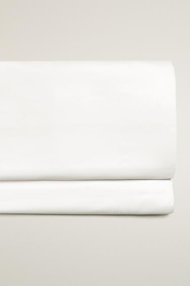 SATEEN FLAT SHEET (1000 THREAD COUNT) - White by Zara - Image 0
