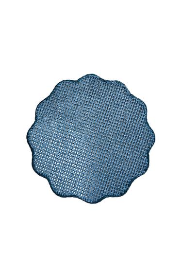 YELLOW FLORAL PAPER PLACEMAT - Blue by Zara