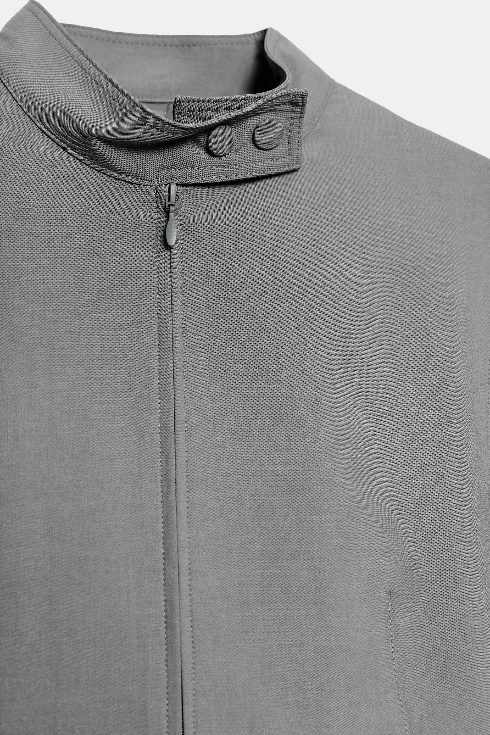 Женские куртки Zara VOLUMINOUS SLEEVE JACKET — фото 11