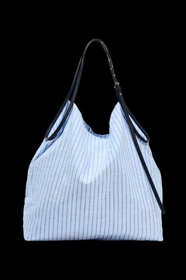 SHOPPER STOFF STREIFEN - Blau von Zara - Bild 0