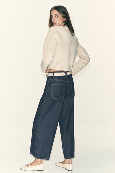 JEAN Z1975 PLI REPASSÉ À CEINTURE - Bleu de Zara - Image 2