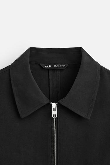 JACKET WITH BOUND SEAMS - Black by Zara - Image 8
