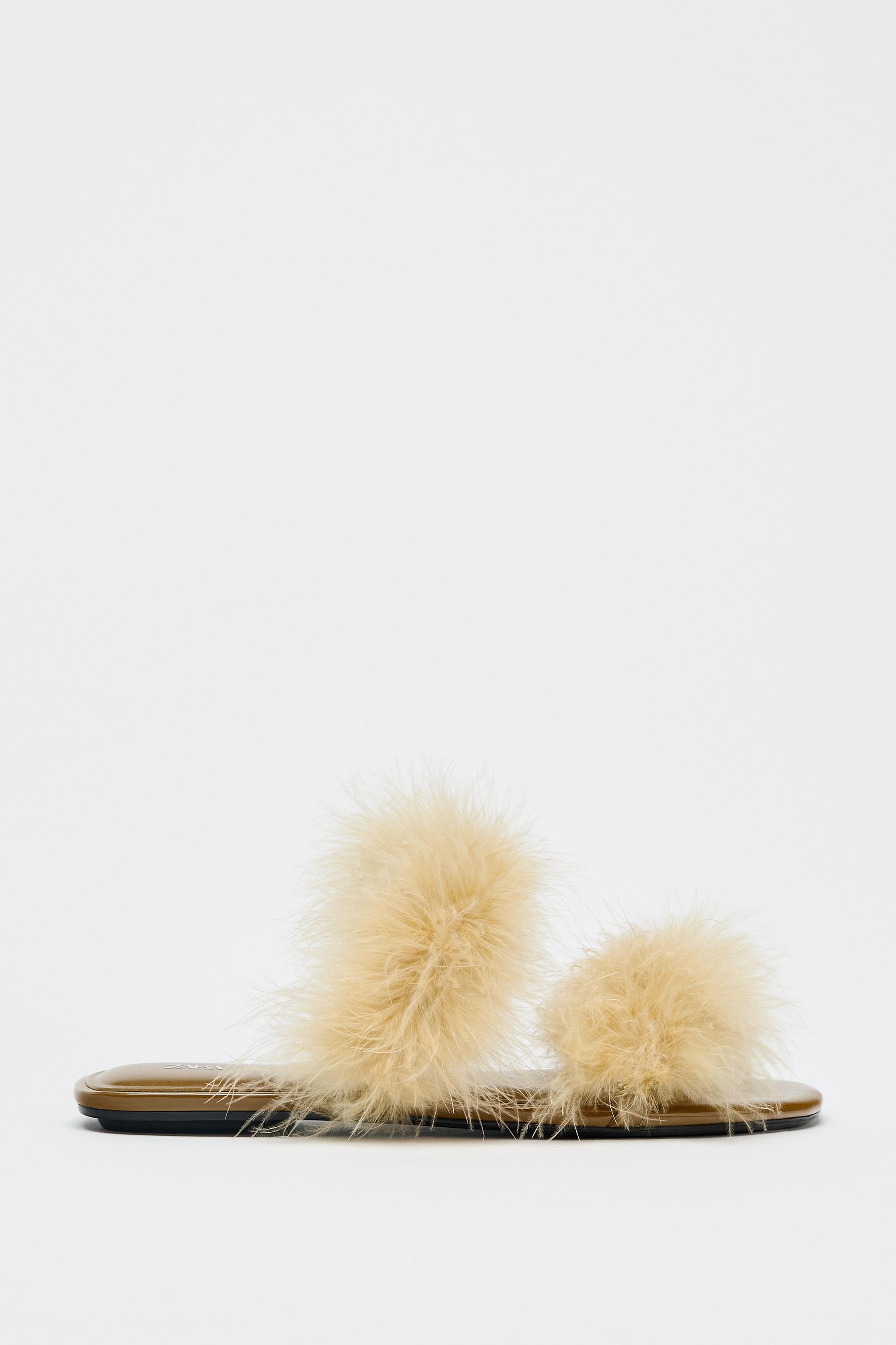 FEATHER STRAP SANDALS