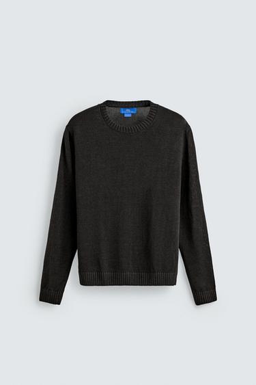 PULL REGULAR FIT 100 % LIN AARON LEVINE X ZARA - Chocolat de Zara