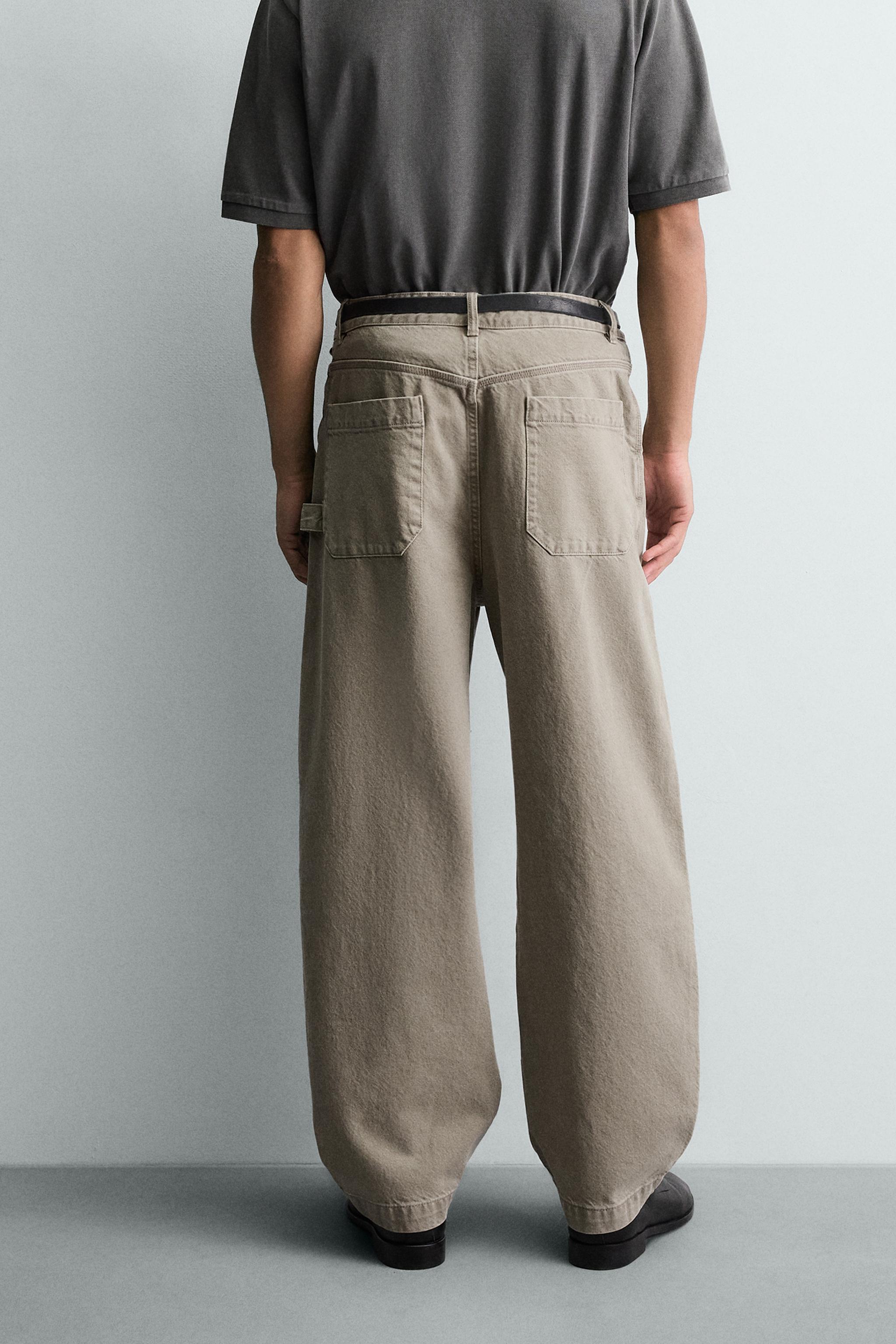WASHED BALLOON FIT PANTS
