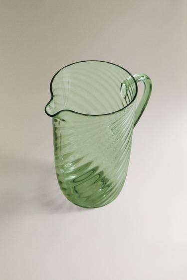 WAVY ACRYLIC JUG - Green by Zara - Image 1